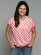 The Relaxed Tee - Gingham / Grey
